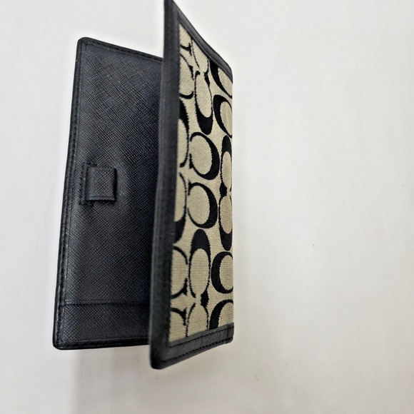 VINTAGE Coach Signature Logo Monogram Checkbook Holder Cover Clean - Picture 7 of 7